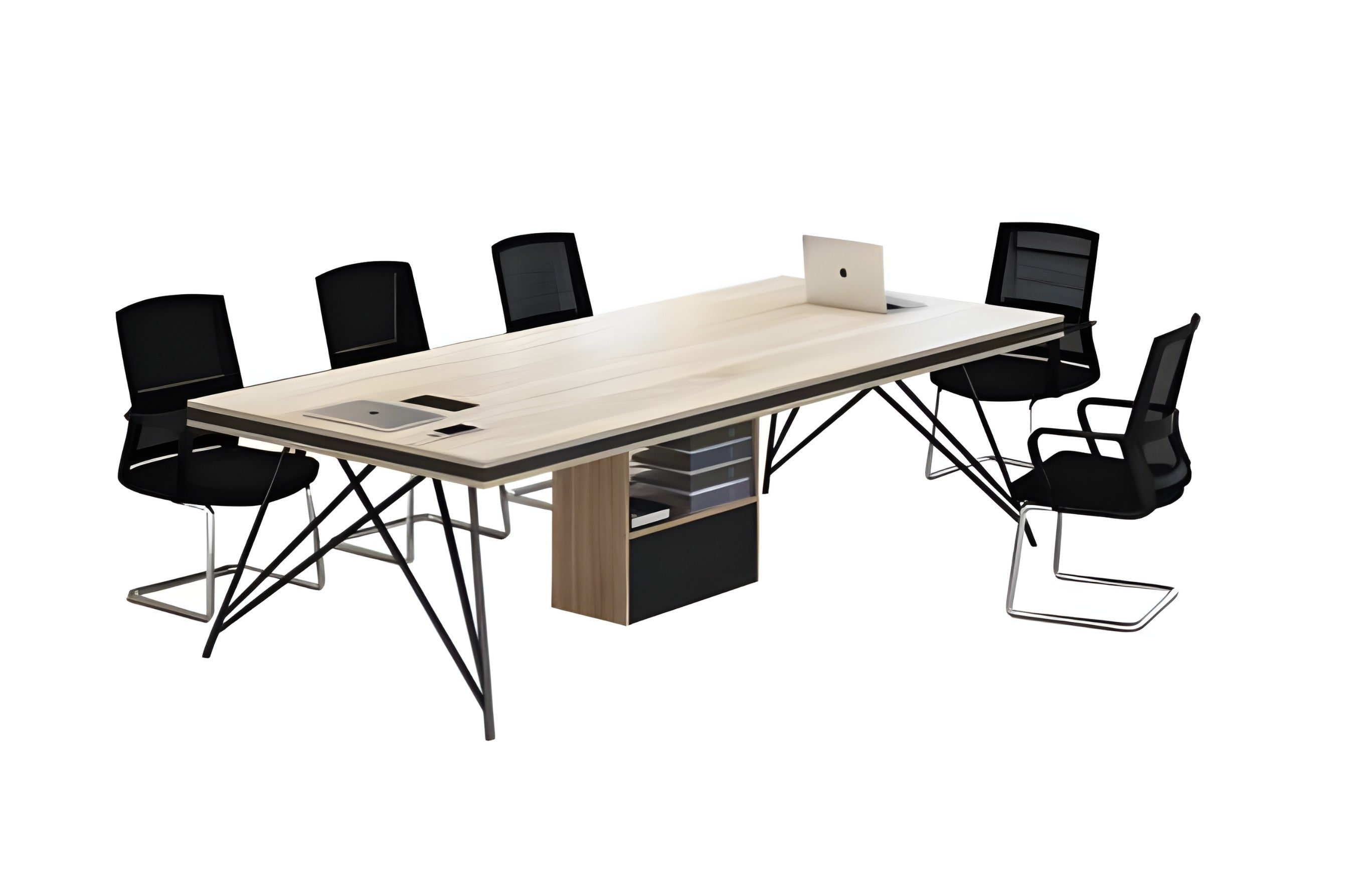 CLARA Series  Natural oak Conference Table