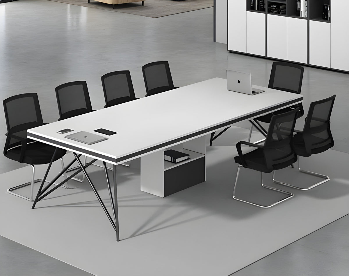 CLARA Series White Conference Table