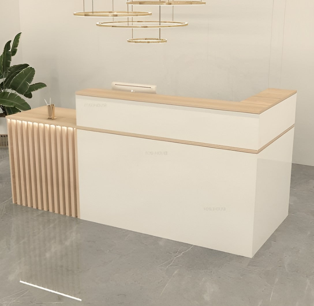 Stylish Customizable L shape Reception Desk