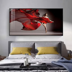 Ruby Rhythm Modern Wall Art