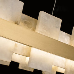 MARBELLE Luxury Gold Spanish Marble LED Chandelier