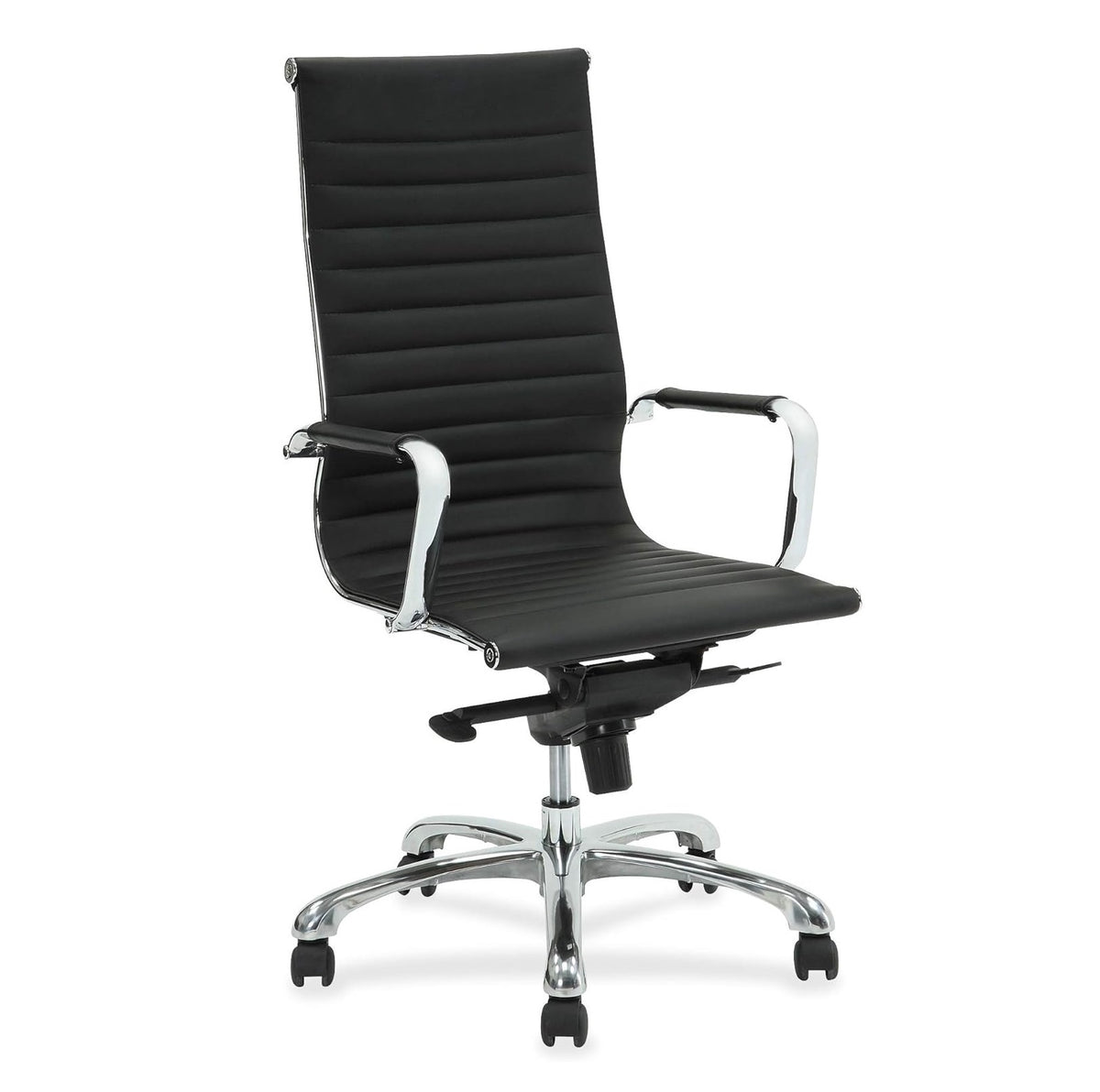 Black High Back Leather Office Chair