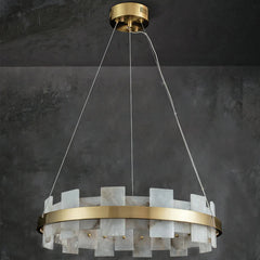 MARBELLE Luxury Gold Spanish Marble LED Chandelier