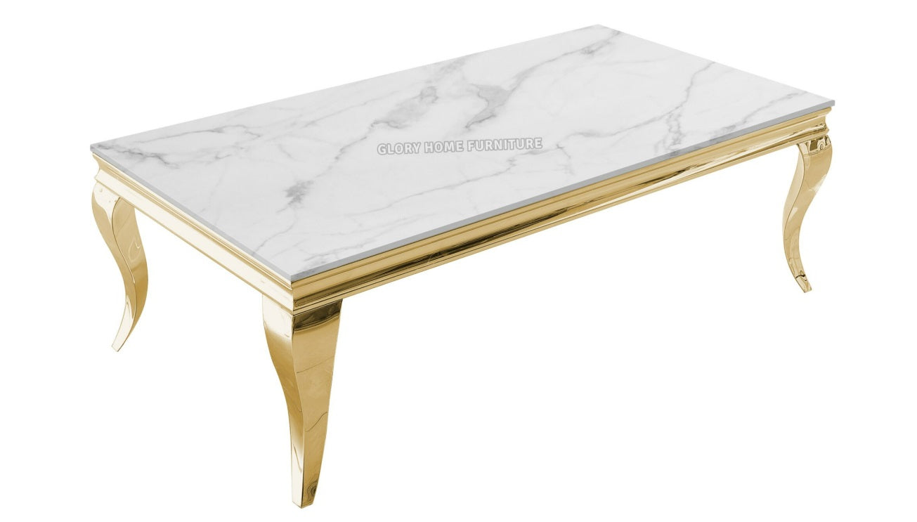 BLENDISH Marble Top Coffee Table