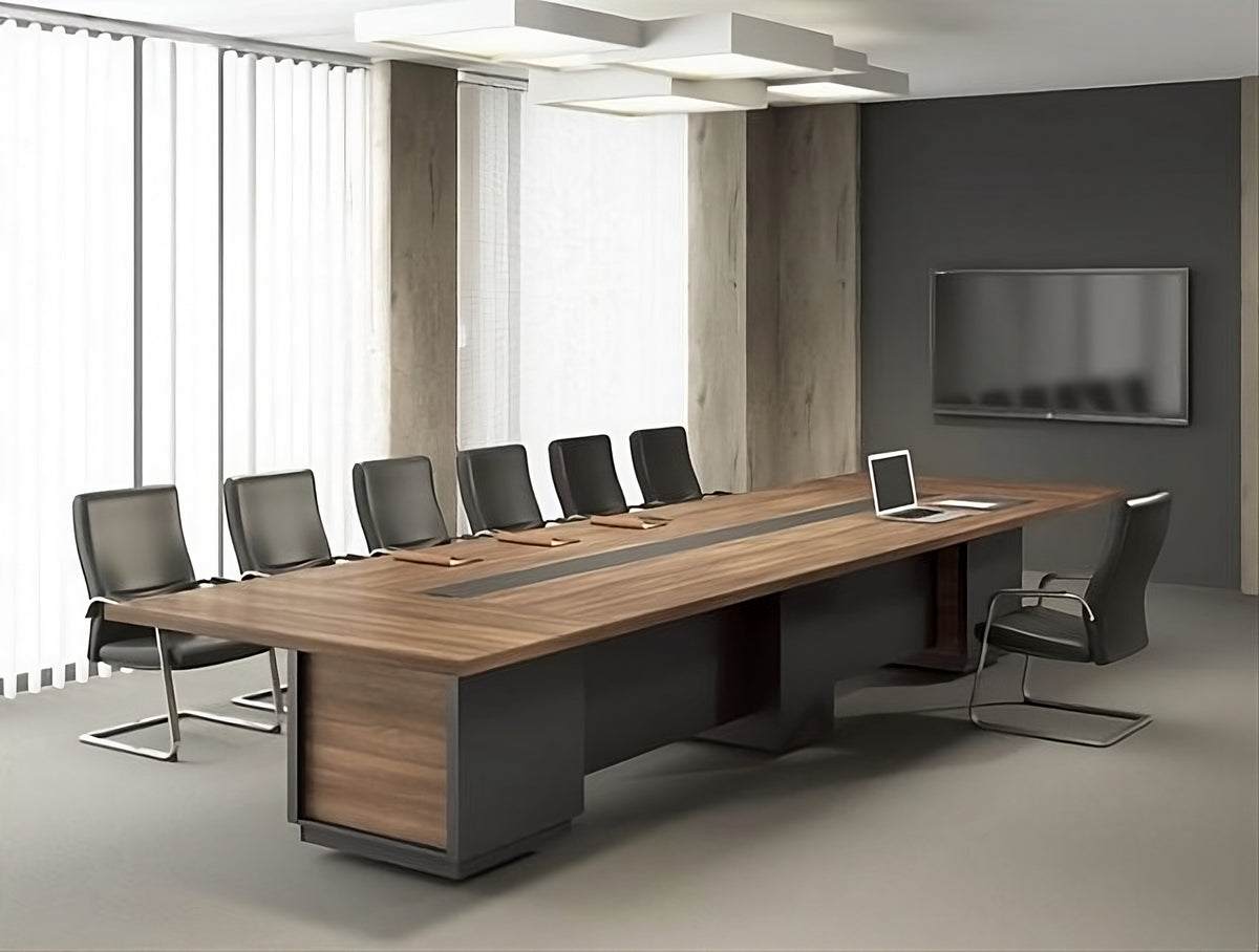 Walnut Rectangular Executive Luxury Conference Table