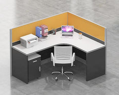 Modern Multi Layout Cubicle with Privacy Partitions