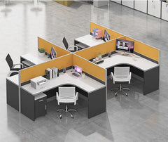 Modern Multi Layout Cubicle with Privacy Partitions