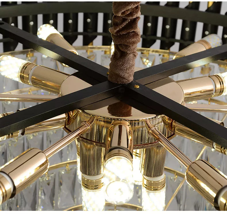 DAZZLUX Luxury K9 Crystal Chandelier