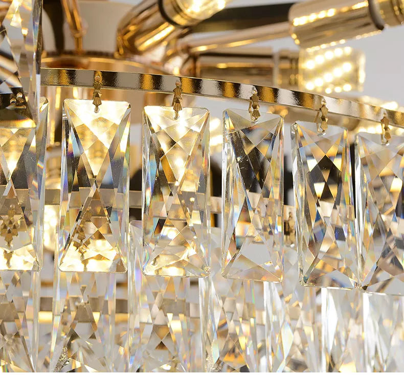 DAZZLUX Luxury K9 Crystal Linear Chandelier