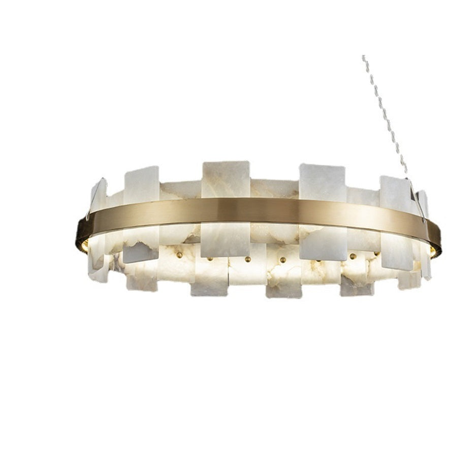 MARBELLE Luxury Gold Spanish Marble LED Chandelier