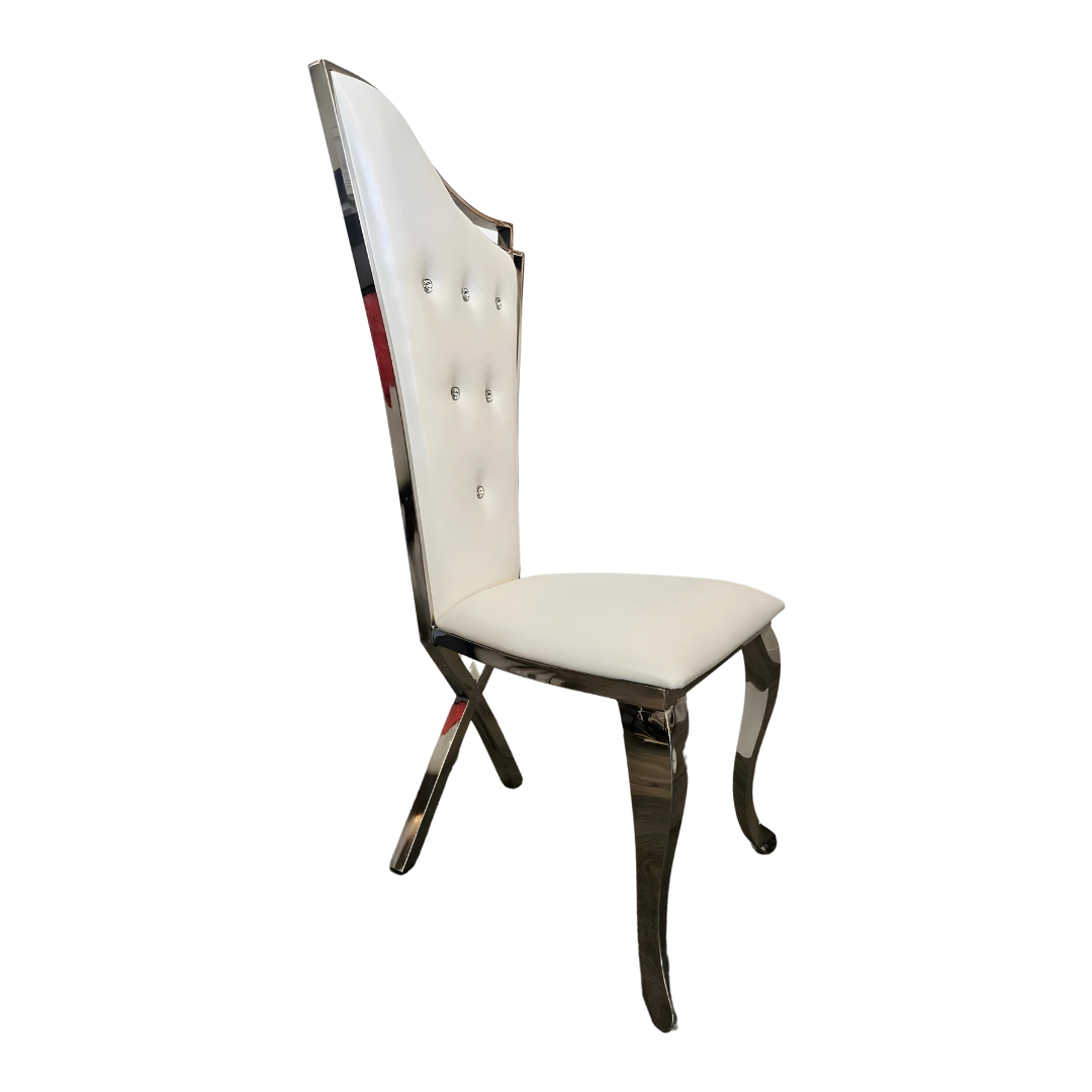 Modern Luxury Silver Dining Chair