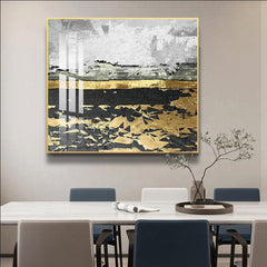 Abstract large Modern Gold Frame Wall Art - Northern Interiors