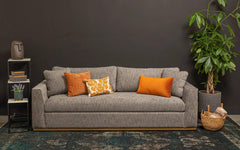 ANDERSON Woven Charcoal Sofa - Northern Interiors