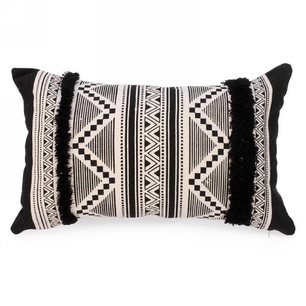 Aztec Weaved Rectangular Throw Pillow - Northern Interiors