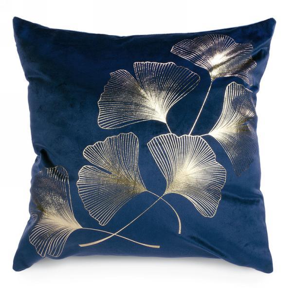 Blue Foliage Throw Pillow - Northern Interiors