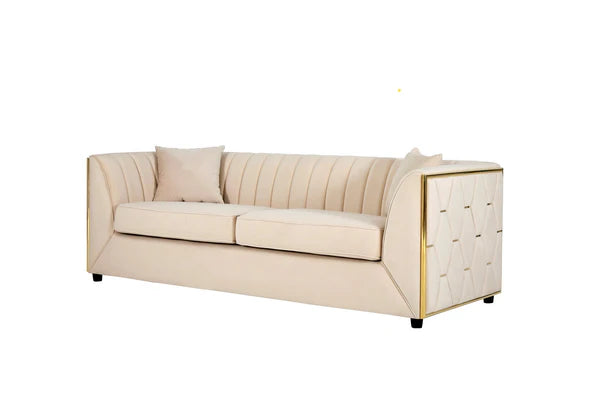 Megan Modern Velvet Sofa Set