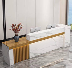 Elma Modern Luxury Reception Desk - Northern Interiors