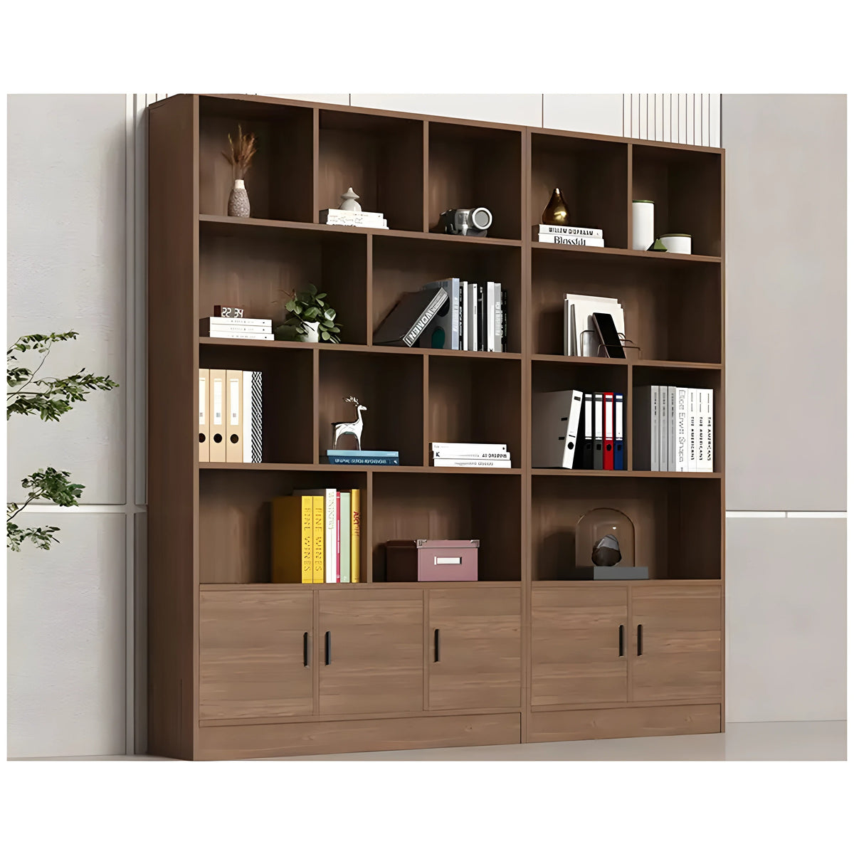 LYMORIS Office Library Wall Unit Bookshelf