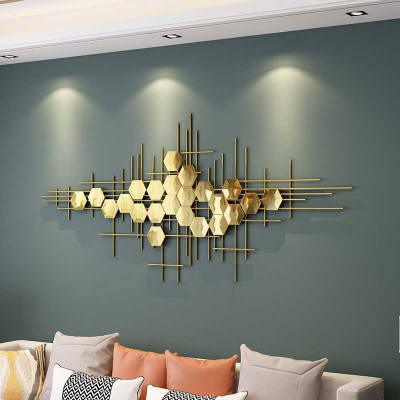 Golden Abstract Stainless Steel Wall Decor - Northern Interiors