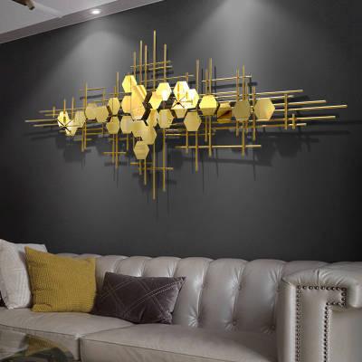 Golden Abstract Stainless Steel Wall Decor - Northern Interiors