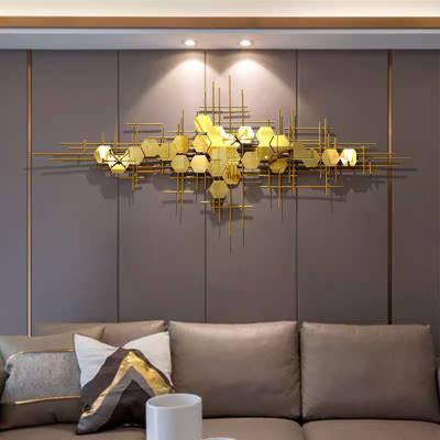 Golden Abstract Stainless Steel Wall Decor - Northern Interiors