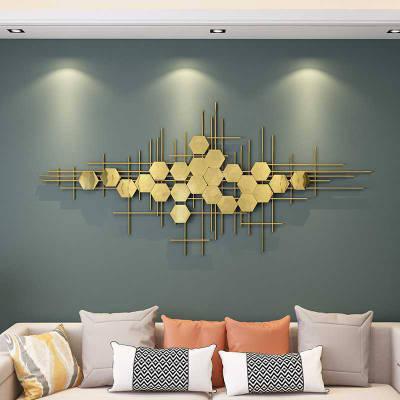 Golden Abstract Stainless Steel Wall Decor - Northern Interiors