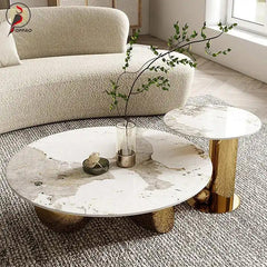 Golden Globe Marble Top Coffee Table - Northern Interiors