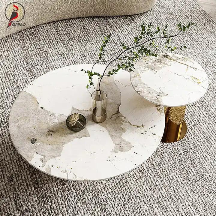 Golden Globe Marble Top Coffee Table - Northern Interiors