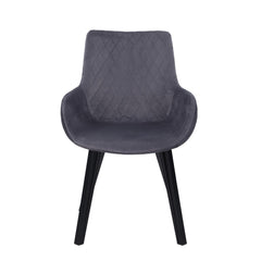 Joseph Gray Velvet Dining Chair - Northern Interiors