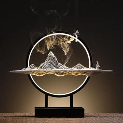 LED Misty Mountain Incense Burner Table Lamp - Northern Interiors