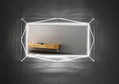 Luxurious Designer Rectangular LED Mirror - Northern Interiors