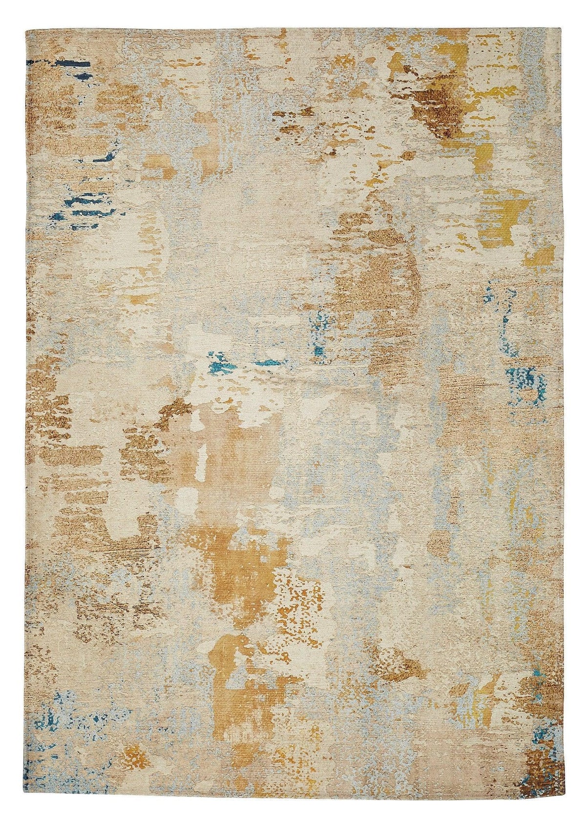 Marble Gold Beige Modern Washable Area Rug - Northern Interiors