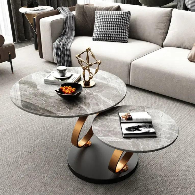 Milenda Marble Top Retractable Coffee Table - Northern Interiors