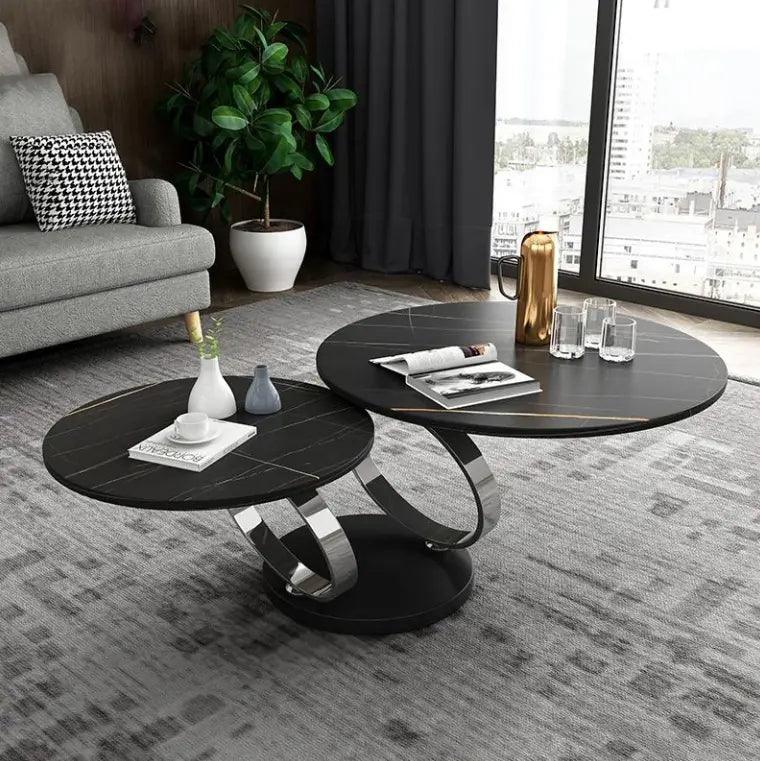 Milenda Marble Top Retractable Coffee Table - Northern Interiors