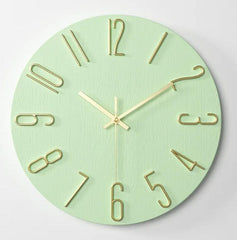 Minimalist Round Lime Green Wall Clock - Northern Interiors