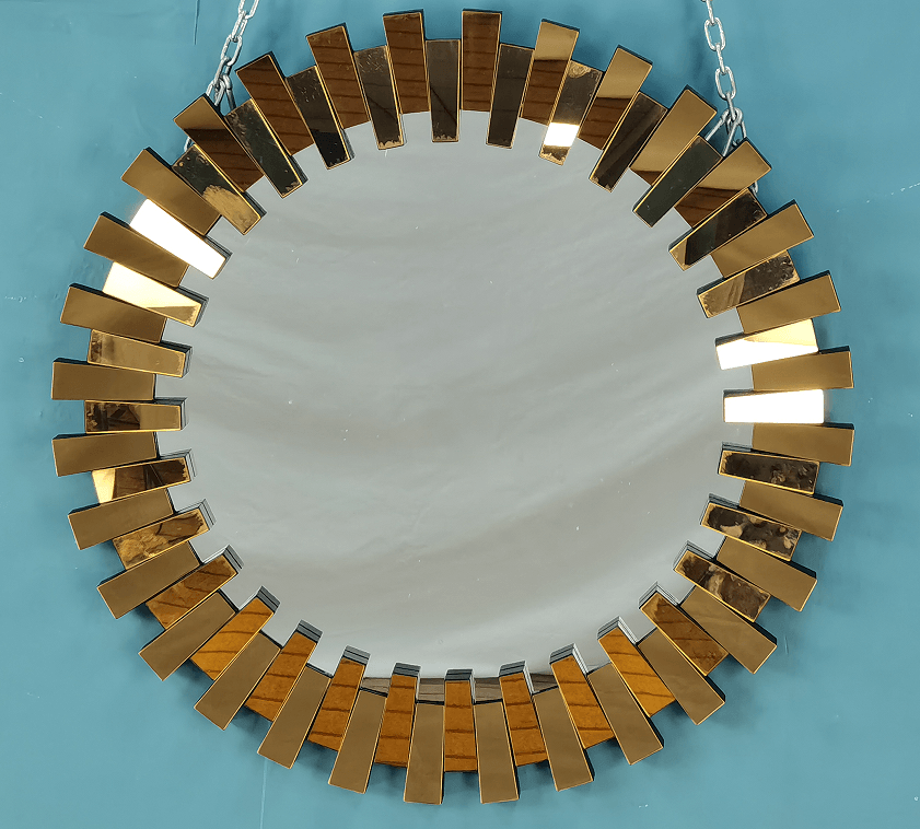 Modern Gold Decorative Wall Mirror - Northern Interiors