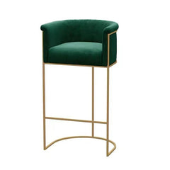 Modern Luxury Velvet Gold Bar Chair - Northern Interiors