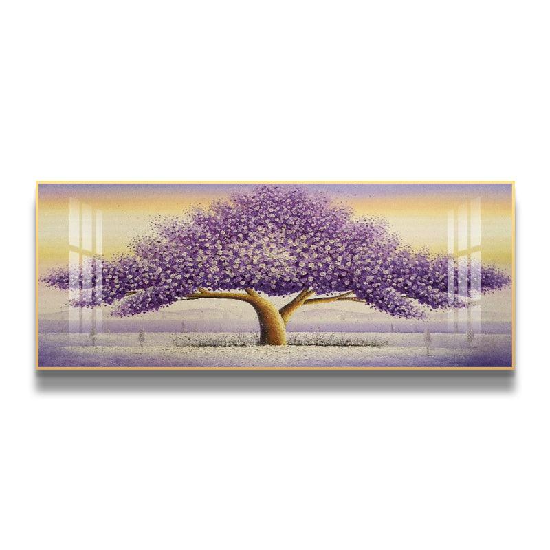 Modern Wall Art Decor Large Purple Tree - Northern Interiors