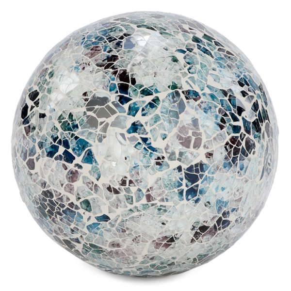 Mosaic Ball - Blue & White Motif - Northern Interiors