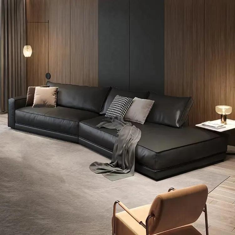 Nordic Micro Fiber Leather Sectional Sofa - Northern Interiors