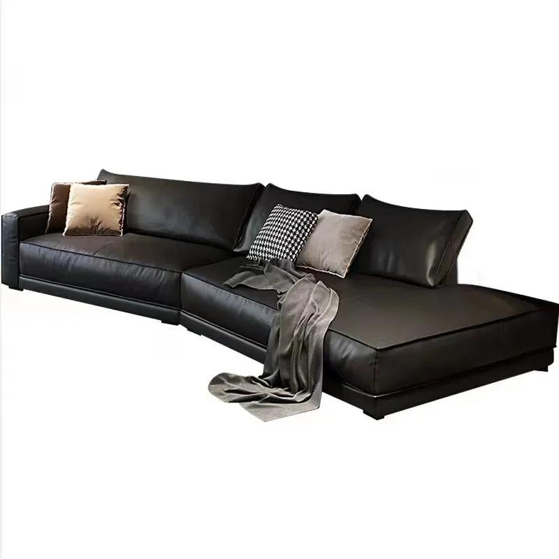 Nordic Micro Fiber Leather Sectional Sofa - Northern Interiors