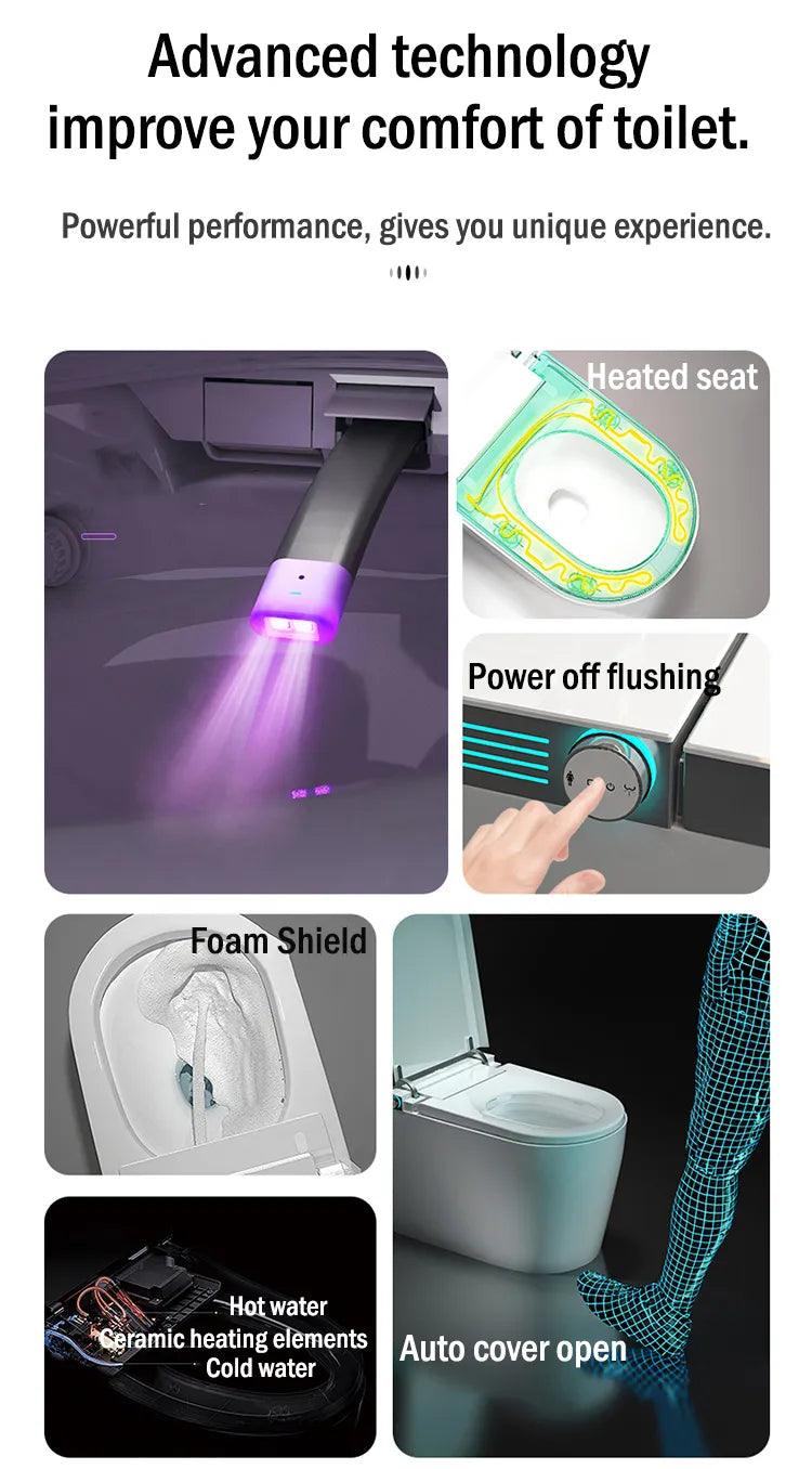 Smart LED Luxury Bidet Toilet - Northern Interiors