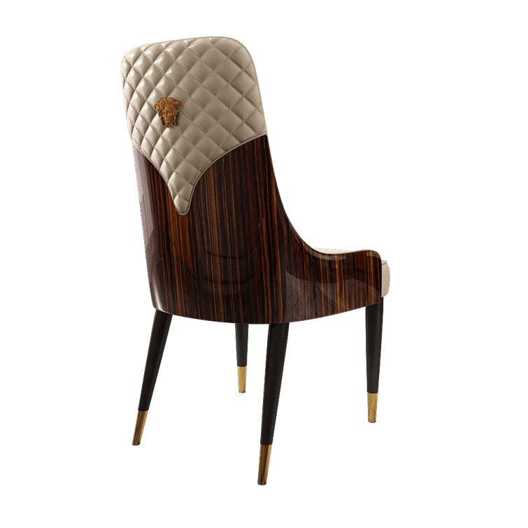 Super Luxury Medusa Head Leather Dining Chair - Northern Interiors