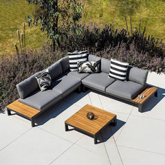 Alfresco Outdoor Sectional L shape Sofa Set