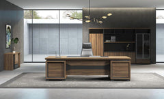 Walnut Executive Luxury Office Desk - Northern Interiors