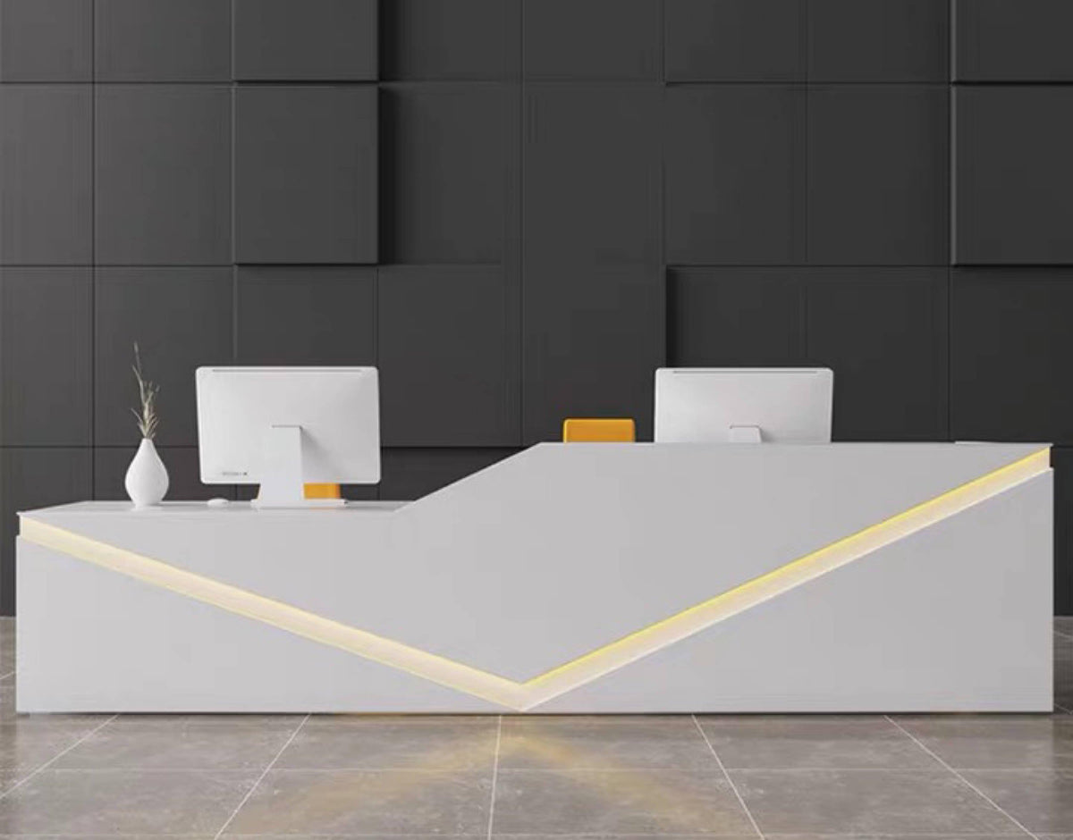 X-DESK LED Modern Reception Desk - Northern Interiors