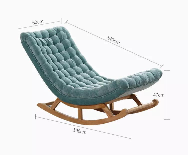 ZEN Lounge Rocking Chair and Ottoman - Northern Interiors