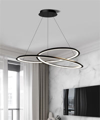 Anello Modern Luxury Black LED Pendant Light - Northern Interiors