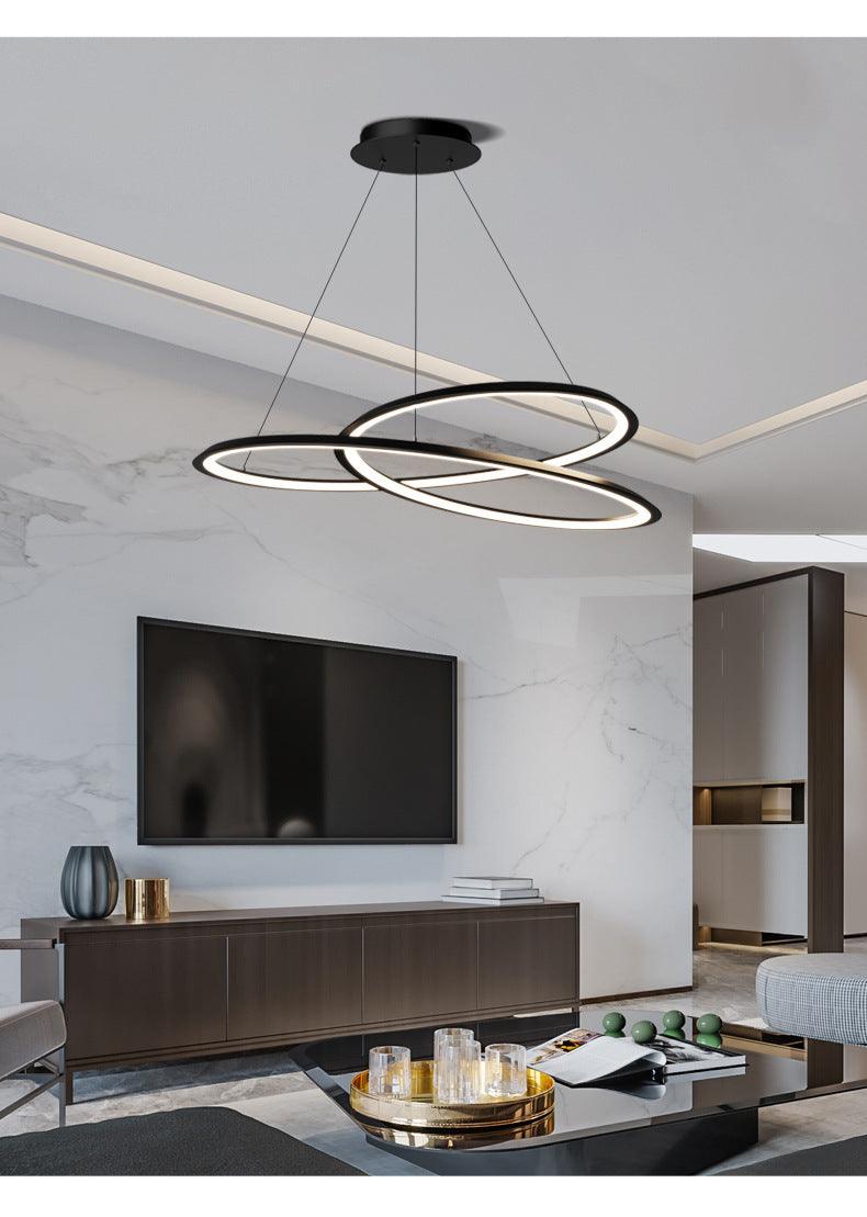 Anello Modern Luxury Black LED Pendant Light - Northern Interiors