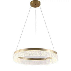 CRACKLED Modern Luxury Gold LED Pendant Light - Northern Interiors
